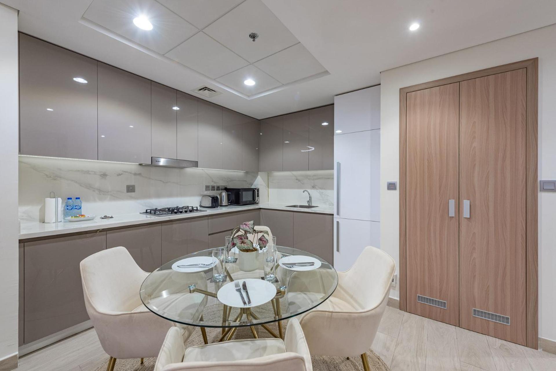 두바이 Cozy & Convenient 1Br Haven In Al Jaddaf 아파트 외부 사진